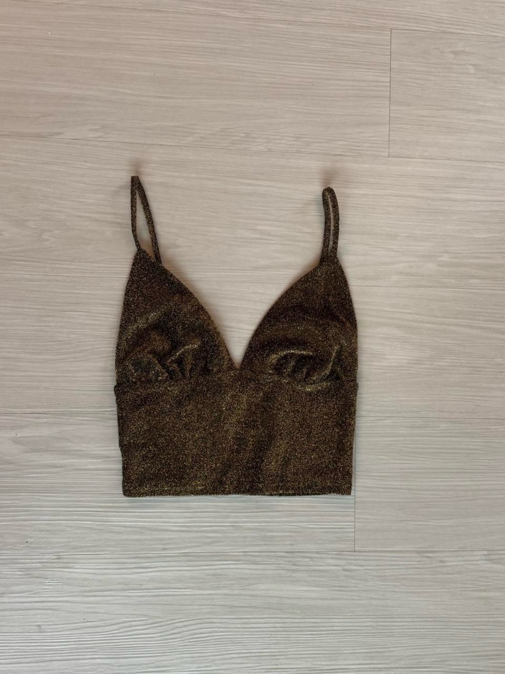 Urban Outfitters sparkly gold tank